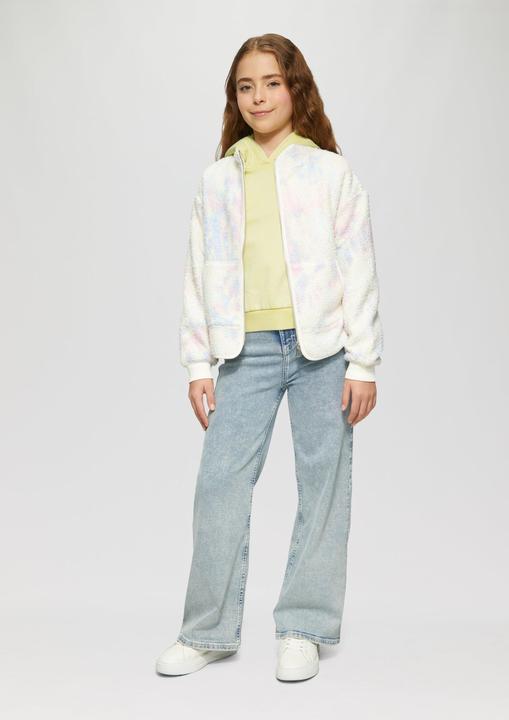 Actual product image S.Oliver Sweatshirt Cropped Oversized Sweatshirt mit Rückenprint und Wascheffekt (146, 152)