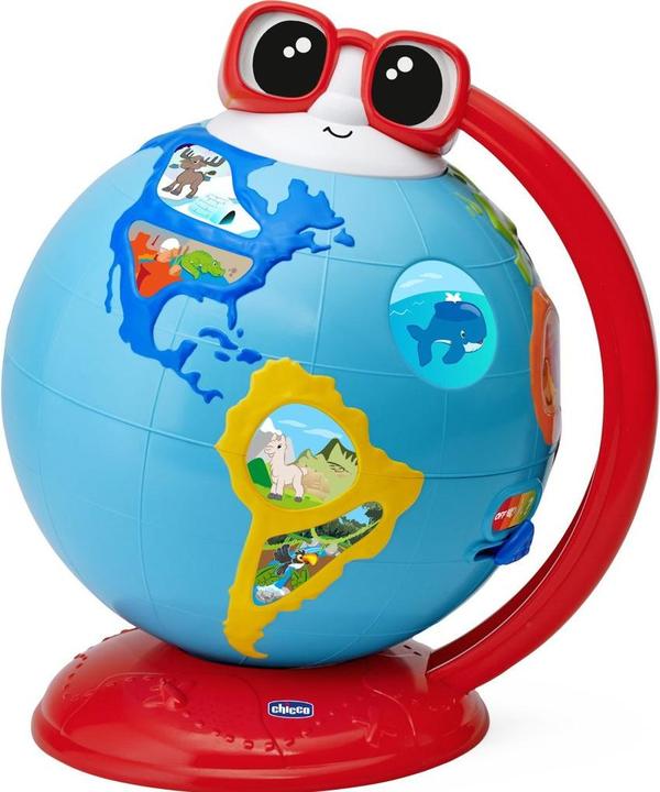 Actual product image Chicco Edu Globe, educational German-speaking globe, for learning geography, music, knowledge (German)
