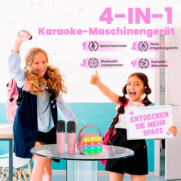 Immagine prodotto Wowstar Karaoke-Maschine mit 2 Mikrofonen für Kinder