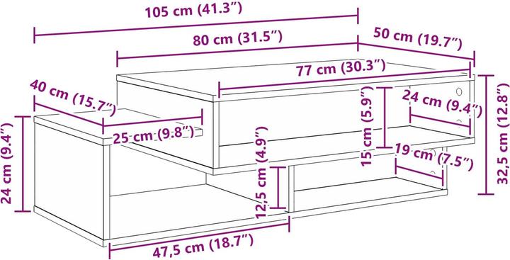 Immagine prodotto vidaXL Moderner Couchtisch