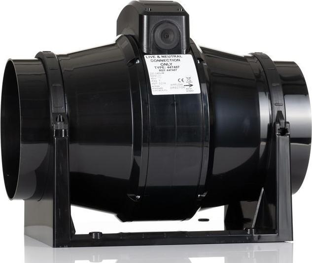 Actual product image RS PRO Round In Line Extractor Fan, 31 dB, 48 dB