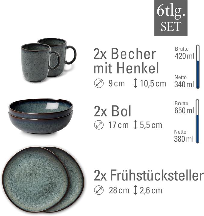 Produktbild Like. by Villeroy & Boch Lave (6 Stk.)