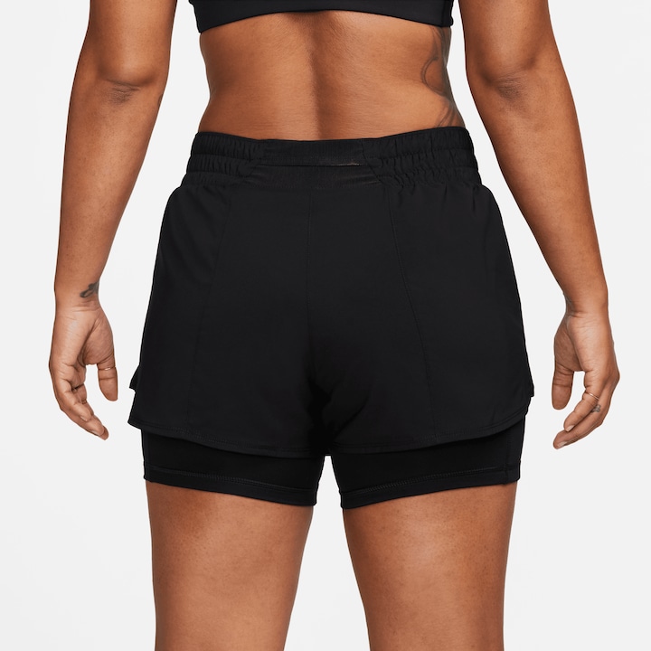 Produktbild Nike One Dri-Fit Women"S Mid-R Black/Reflective Silv L (L)