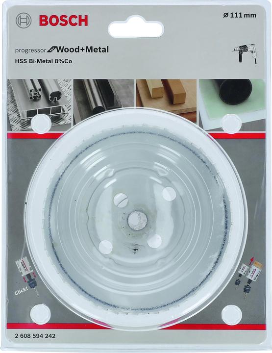 Produktbild Bosch Professional Zubehör Lochsäge Progressor for Wood and Metal, 111 mm (111 Millimeter)