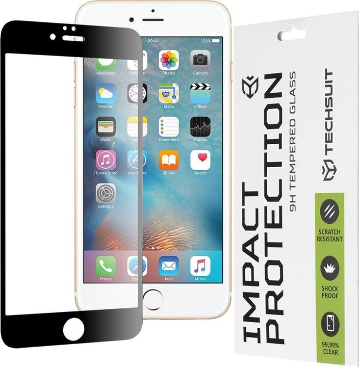Actual product image Techsuit - 111D Full Cover / Full Glue Glass - iPhone 6 Plus / iPhone 6s Plus - Black (1 Piece, Apple iPhone 6s Plus, Apple iPhone 6 Plus)