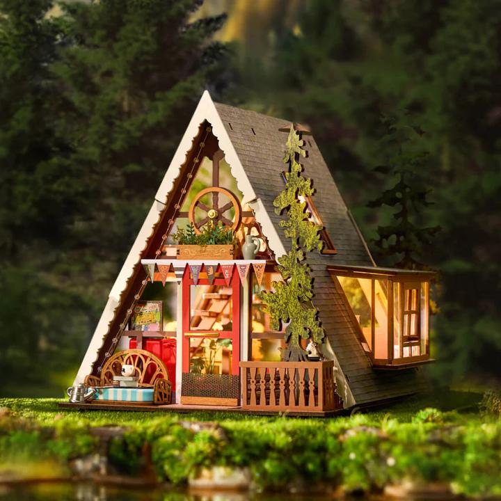 Image du produit Robotime Modellbausatz 'A-Frame Cabin'
