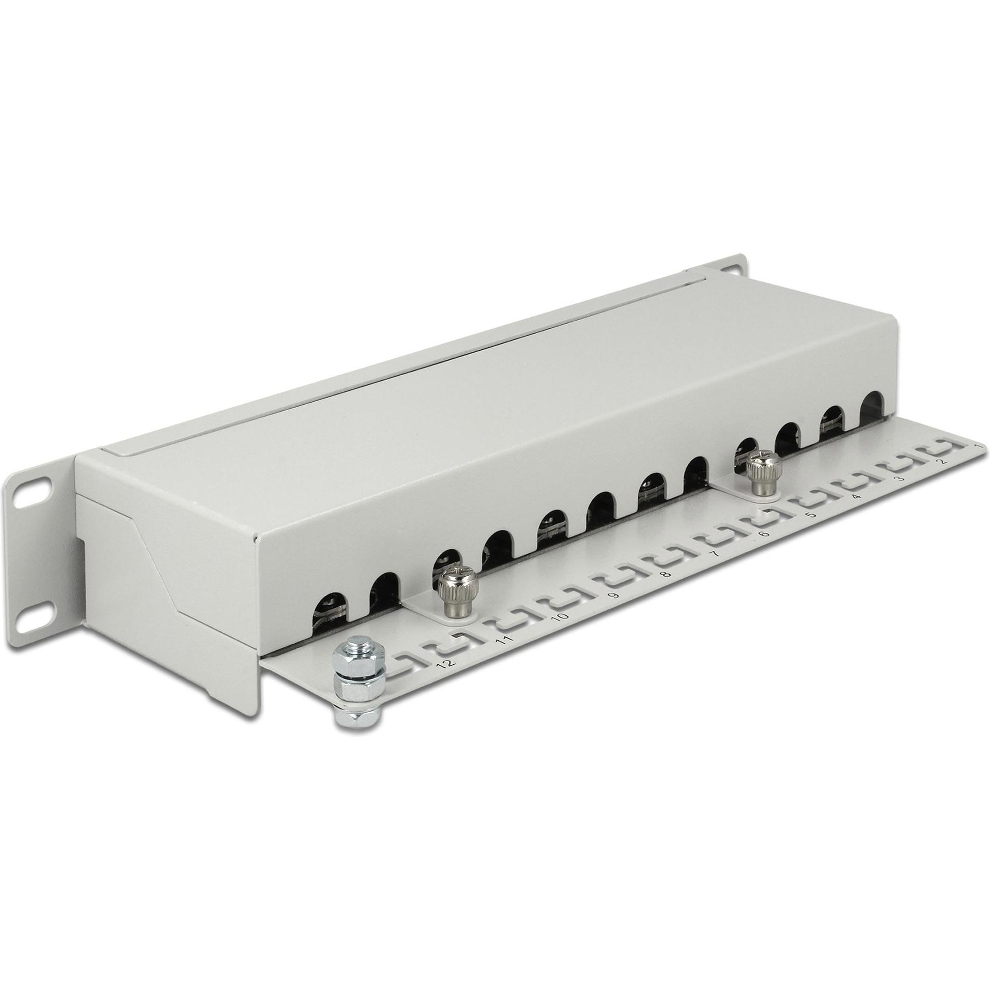 Thumbnail - Delock Patch Panel RJ-45 X 12, Server Zubehör, Grau