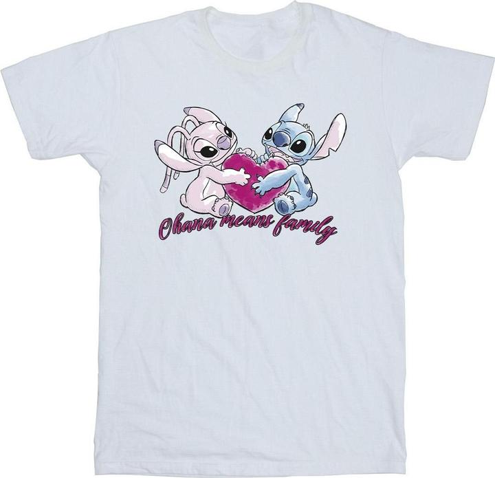 Produktbild Disney Lilo And Stitch Ohana Heart With Angel TShirt (4XL)