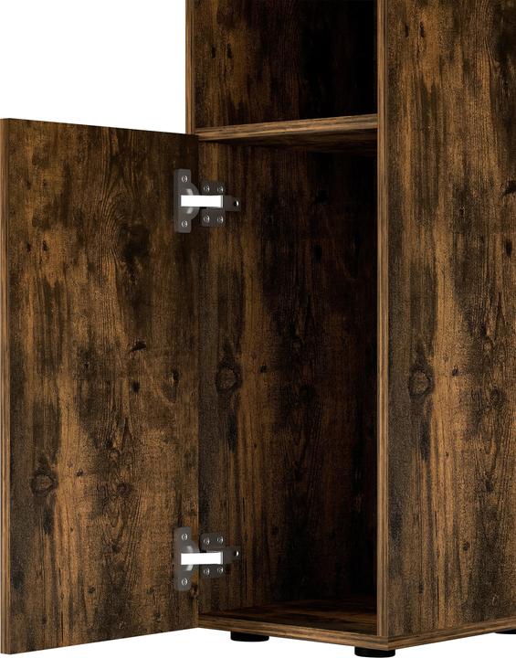 Produktbild VCM Nachtschrank | Masse ca. H. 90 x B. 30 x T. 35 cm | Beistelltisch mit Drehtühr | Nachttisch - Narila (30 x 35 x 90 cm)