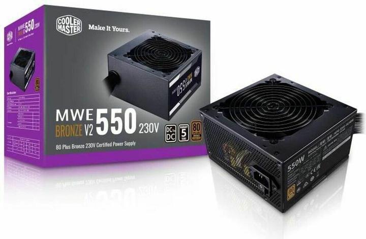 Produktbild Cooler Master MWE 550 Bronze 230V V2 - 550 W - 200 - 240 V - 50/60 Hz - 5 A - Aktiv - 110 W (550 W)