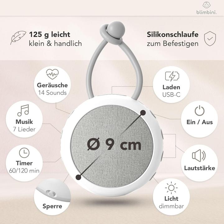 Actual product image Blimbini White noise machine with night light
