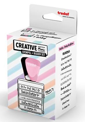 Produktbild Trodat Creative Mini/V3 Pastell Rosa + Kissen 3Farben 1129