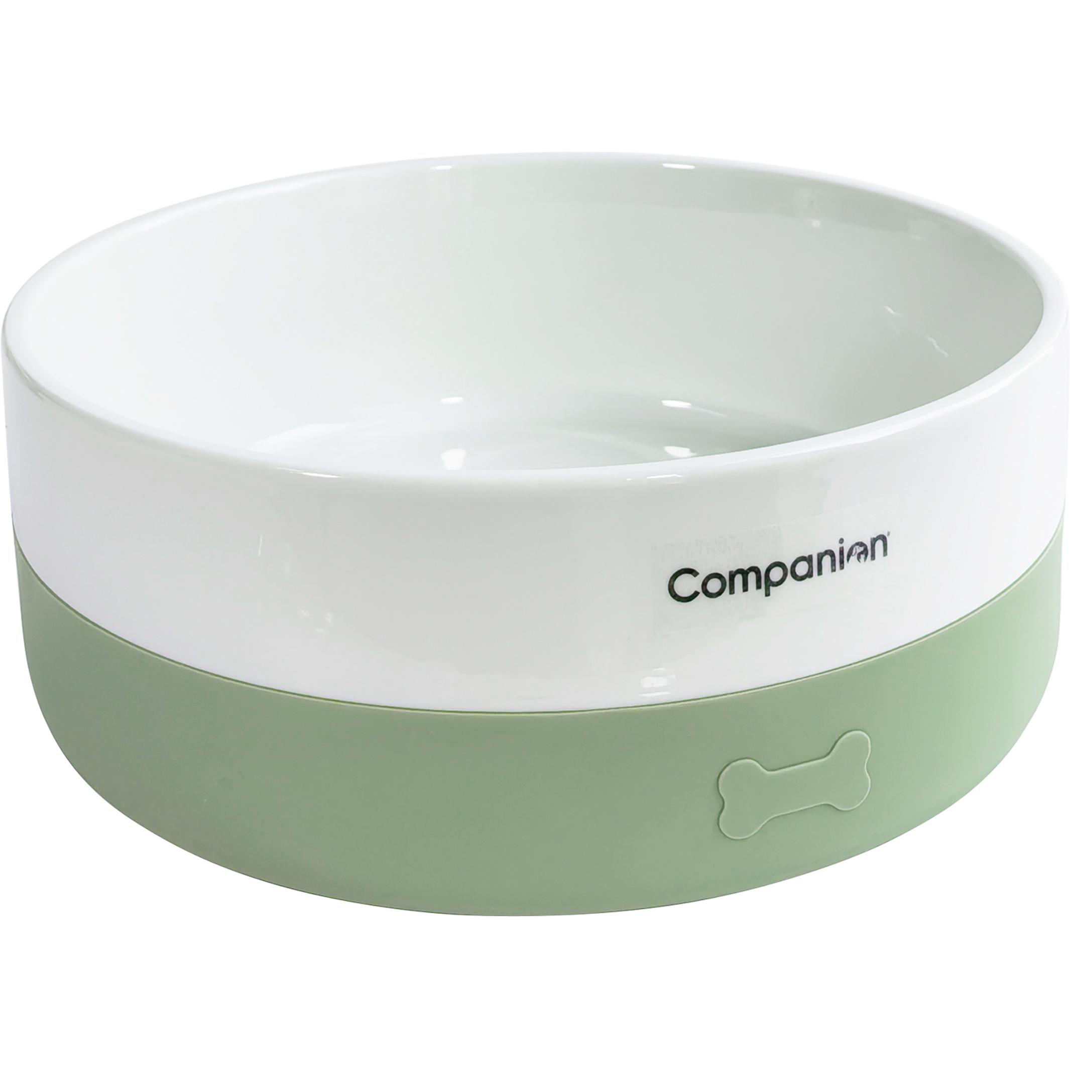 Companion keramisk hundeskål m. silikone - Verde granito 1,8 (1.80 cl), Ciotola mangime + Dosatore