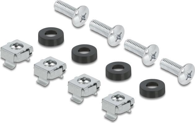 Produktbild Delock 10" Schutzschalterleiste mit Abdeckung und Hutschiene 3 HE Metall schwarz