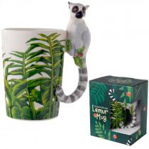Actual product image Puckator Lemur Shaped Handle Cup in Dolomite Ceramics