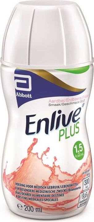 Actual product image Enlive Plus flüssig Erdbeer (Strawberry, 1 pcs., 256 g)