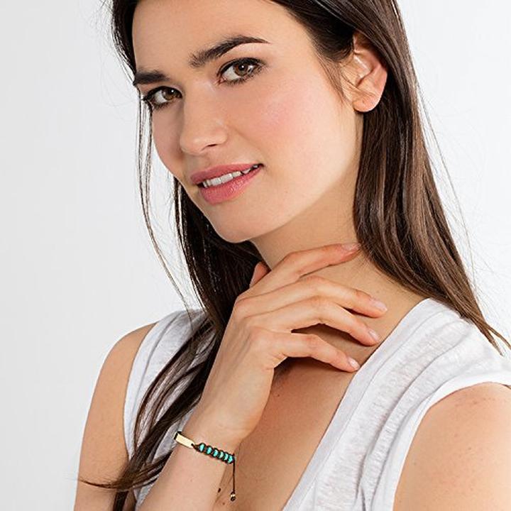 Actual product image Thomas Sabo Bracelet green (21 cm, Plastic, Silver)