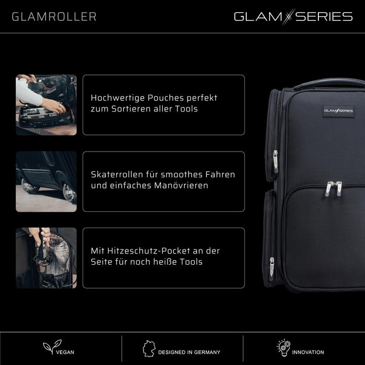 Actual product image Wiltec GlamSeries GlamSwitcher Trolley 4x Pouches Make-Up Artist Case Organiser Case