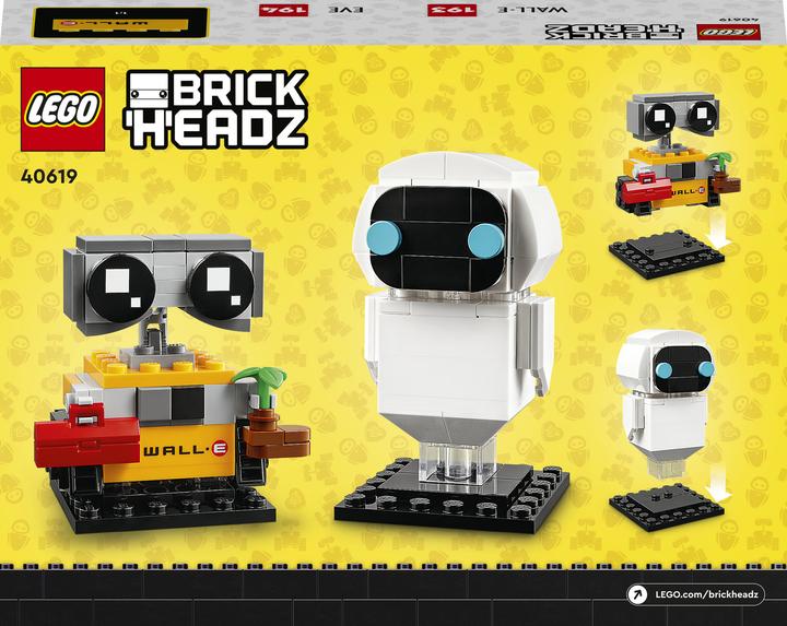 Image du produit LEGO EVE et WALL-E (40619, LEGO BrickHeadz, LEGO Disney)