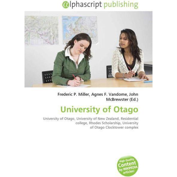 University of Otago, Fachbücher von Agnes F. Vandome, Frederic P. Miller, John McBrewster