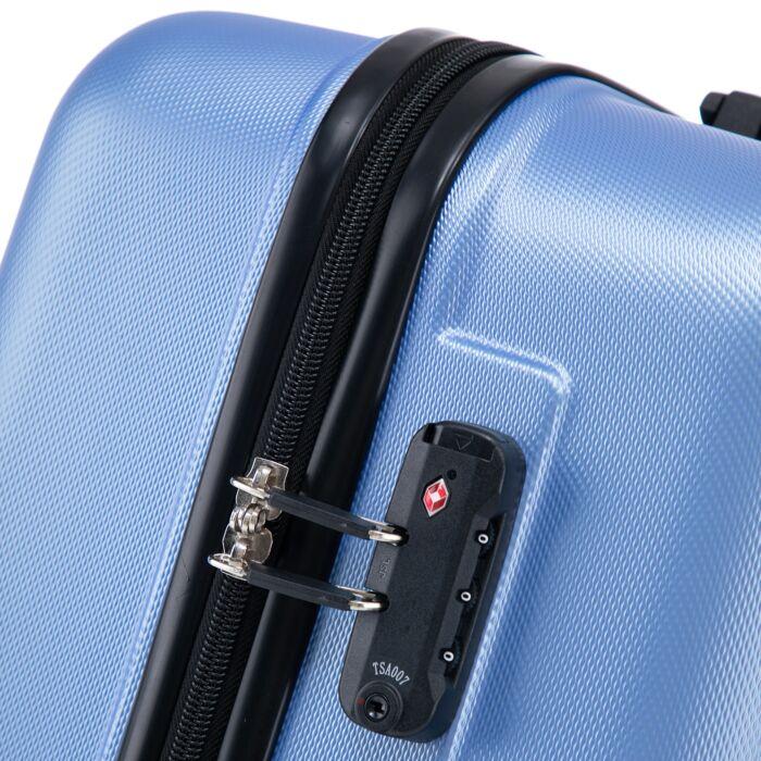 Image du produit Vedia TRAVEL EXPEDITION Valises «Locarno», set de 3, avec serrure TSA bleu clair