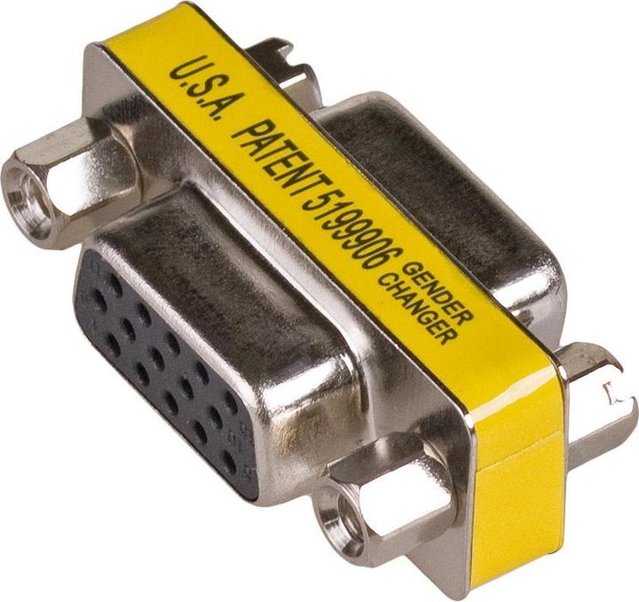 Actual product image Akyga adapter AK-AD-19 D-Sub (m) / D-Sub (m) ver. 15 pin VGA (Sub-D 9, 3.10 cm)