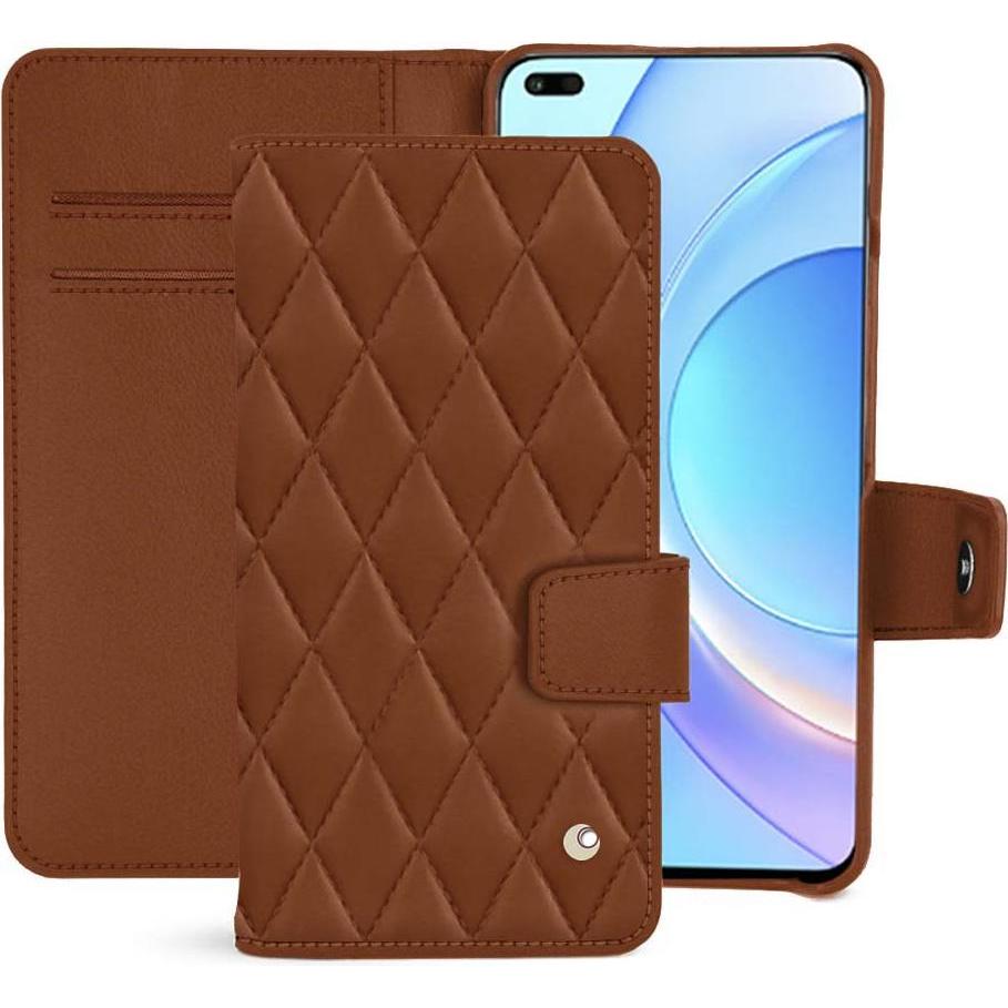 Noreve Lederschutzhülle Wallet (Honor Magic 4 Pro), Smartphone Hülle, Braun