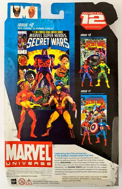 Image du produit Hasbro Marvel Universe Comic Packs Actionfiguren-Set Wolverine & Human Torch