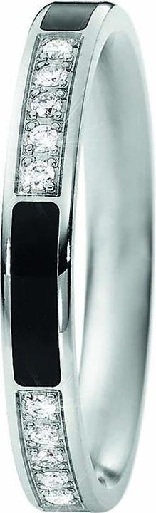 Produktbild Xen Ring mit 20 Brillanten 0,20 ct. und Keramik schwarz (53)