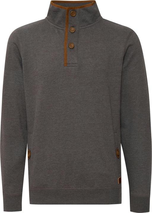 Actual product image Blend Achlias Men's Sweatshirt Sweat Shirt Jumper With High-Neck Buttons And Pockets (XXL)