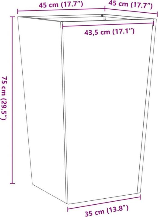 Produktbild vidaXL Pflanzkübel