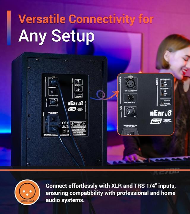 Immagine prodotto ESI Audiotechnik nEar i8 (Attivo, 1 pz., 1x 55 W)