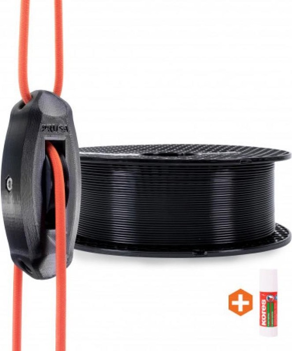 Actual product image Prusa Prusament PC Blend Jet Black 970g (PC, 1.75 mm, 970 g, Black)