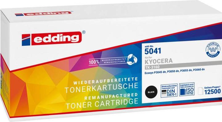 Actual product image Edding Toner 18-5041 like Kyocera TK-3160 black - toner unit (FC)