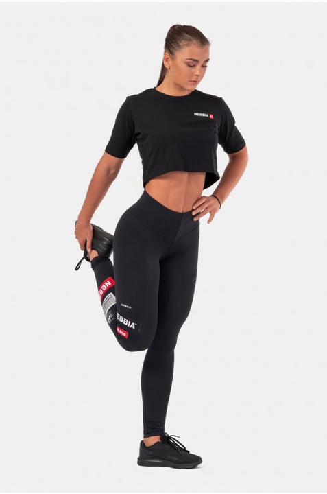 Produktbild Nebbia Minimalist Logo Crop Top 600 Black (M)