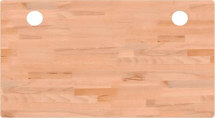 Actual product image vidaXL Schreibtischplatte 110x60x2,5 cm Massivholz (60 x 110 cm)