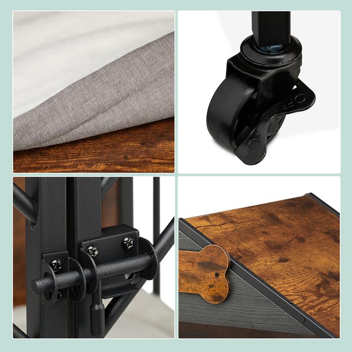 Image du produit Relaxdays Hundekäfig für Zuhause mit Rollen (Chenil pour chiens)