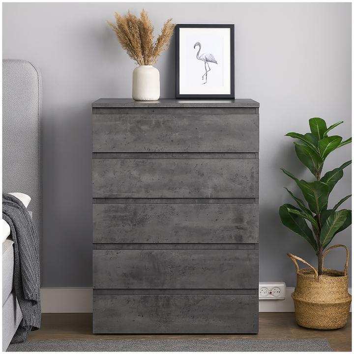 Actual product image HTI-Living Kommode 5 Schubladen Thekla Beton (B, H)