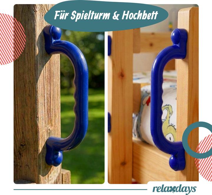 Produktbild Relaxdays Klettergerüst-Griffe (Blau)