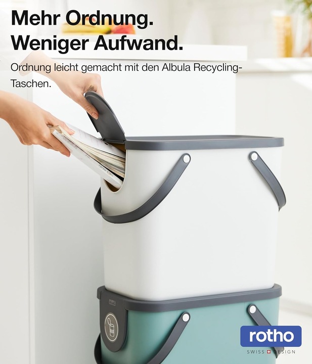 Image du produit Rotho Recycling-Müllsystem Albula (25 l)