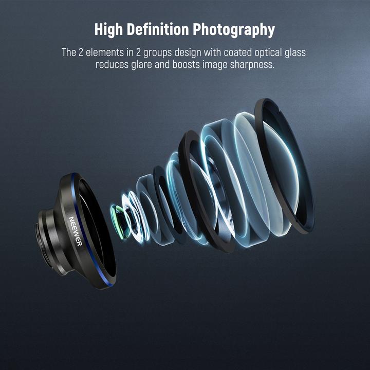 Image du produit Neewer Pro 8mm Fisheye Lens For Smartphone 17mm