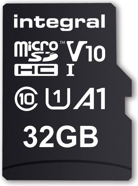 Actual product image 32GB HIGH SPEED MICROSDHC/XC V10 UHS-I U1 (32 GB, microSDHC, U1, UHS-I)