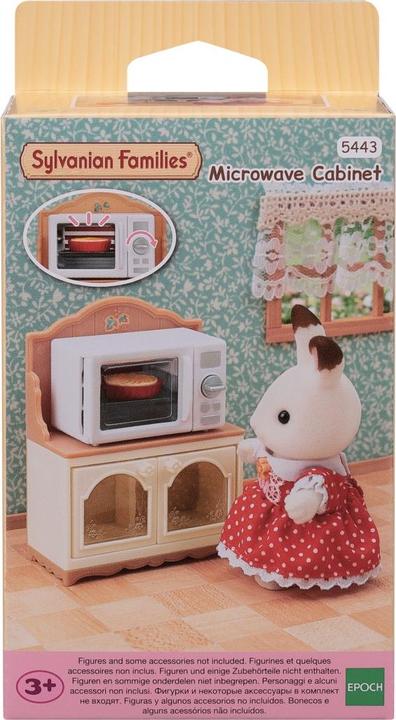 Actual product image Sylvanian Families microwave cabinet
