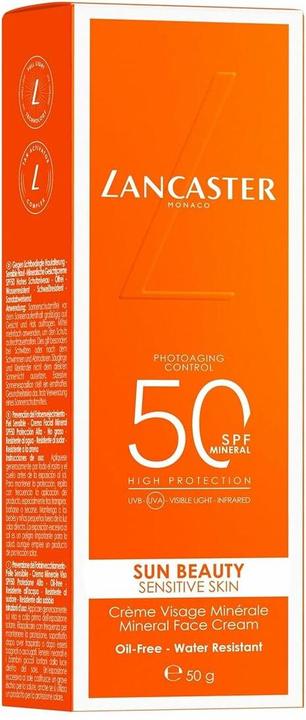 Produktbild Lancaster Sun Beauty Mineral Face Crème Sun Protection Factor 50 (Sonnencreme Gesicht, SPF 50, 50 ml)