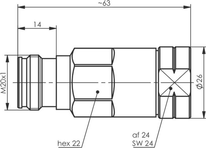 Actual product image Telegärtner F-connector