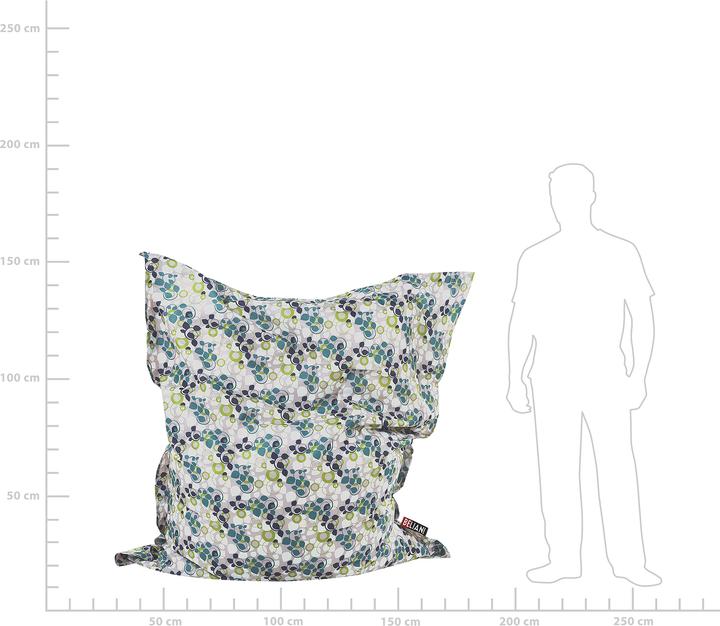 Produktbild Beliani Sitzsack mit Innensack für In- und Outdoor 140 x 180 cm Pflanzen-Design FUZZY