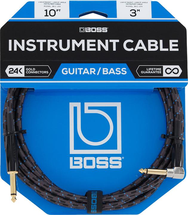 Produktbild BOSS (Electronics) BIC-10A Instrument Cable (3 m, 6.3mm Klinke (Jack))