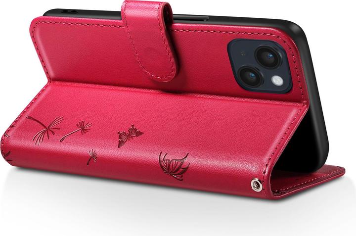 Image du produit Zanaé Wallet Etui iPhone 13/14 Blumen Schmetterling (Apple iPhone 13, Apple iPhone 14)