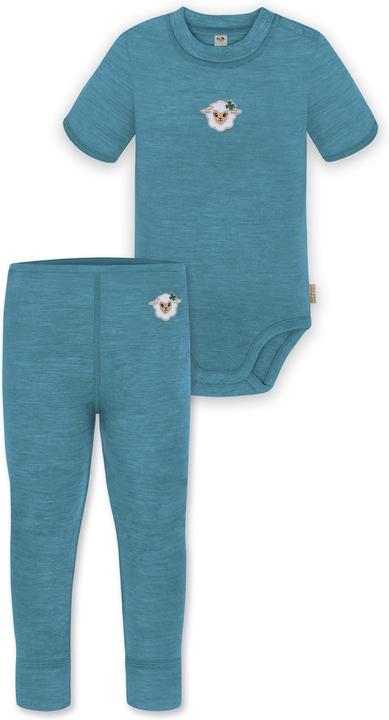 Actual product image Normani Baby merino short-sleeved body "Tihoi" and trousers "Tutira" - 9613 (74)