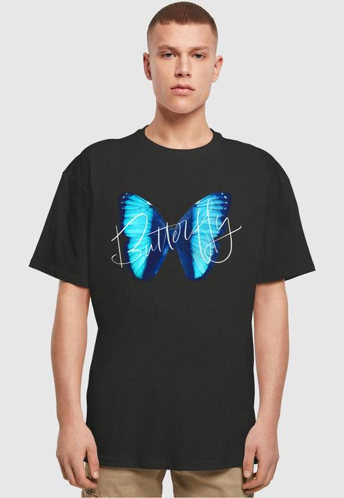 Actual product image Merchcode Butterfly Blue Heavy Oversized Tee - 117559 (4XL)